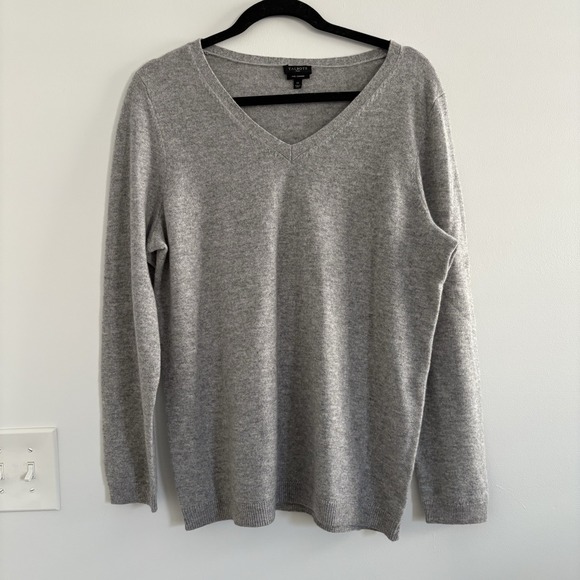 8Piece Bundle Of Talbots Women's XL Pure Cashmere Sweaters, Gray,Tan,Blue,Peach - Picture 16 of 16